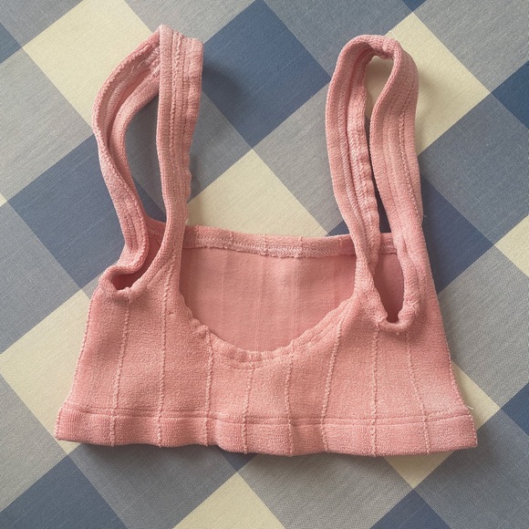 Hunza G Dusty Pink Nile Bikini Top - Picture 3 of 5